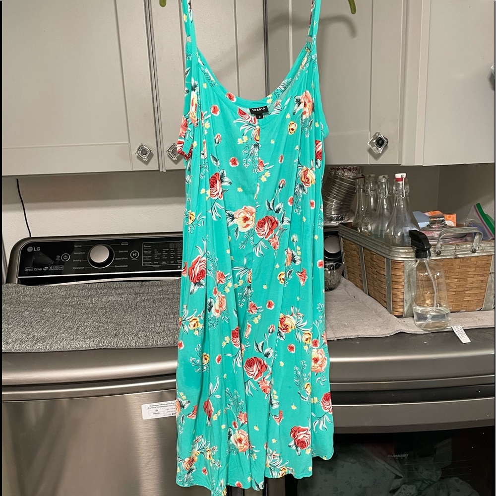 Floral swing summer dress 2x